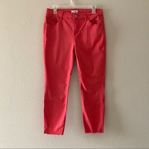 Kensie Denim Coral Distressed Ankle Jeans